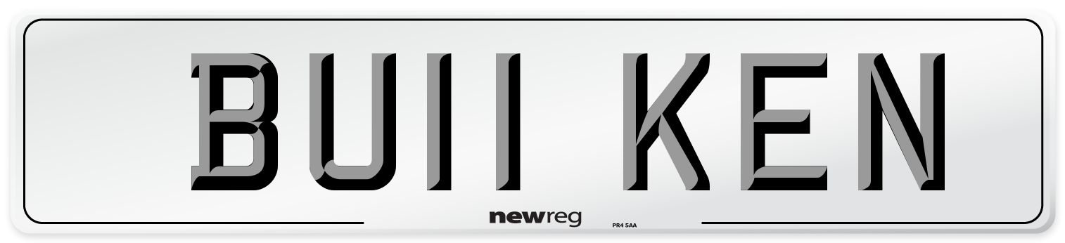 BU11 KEN Number Plate from New Reg